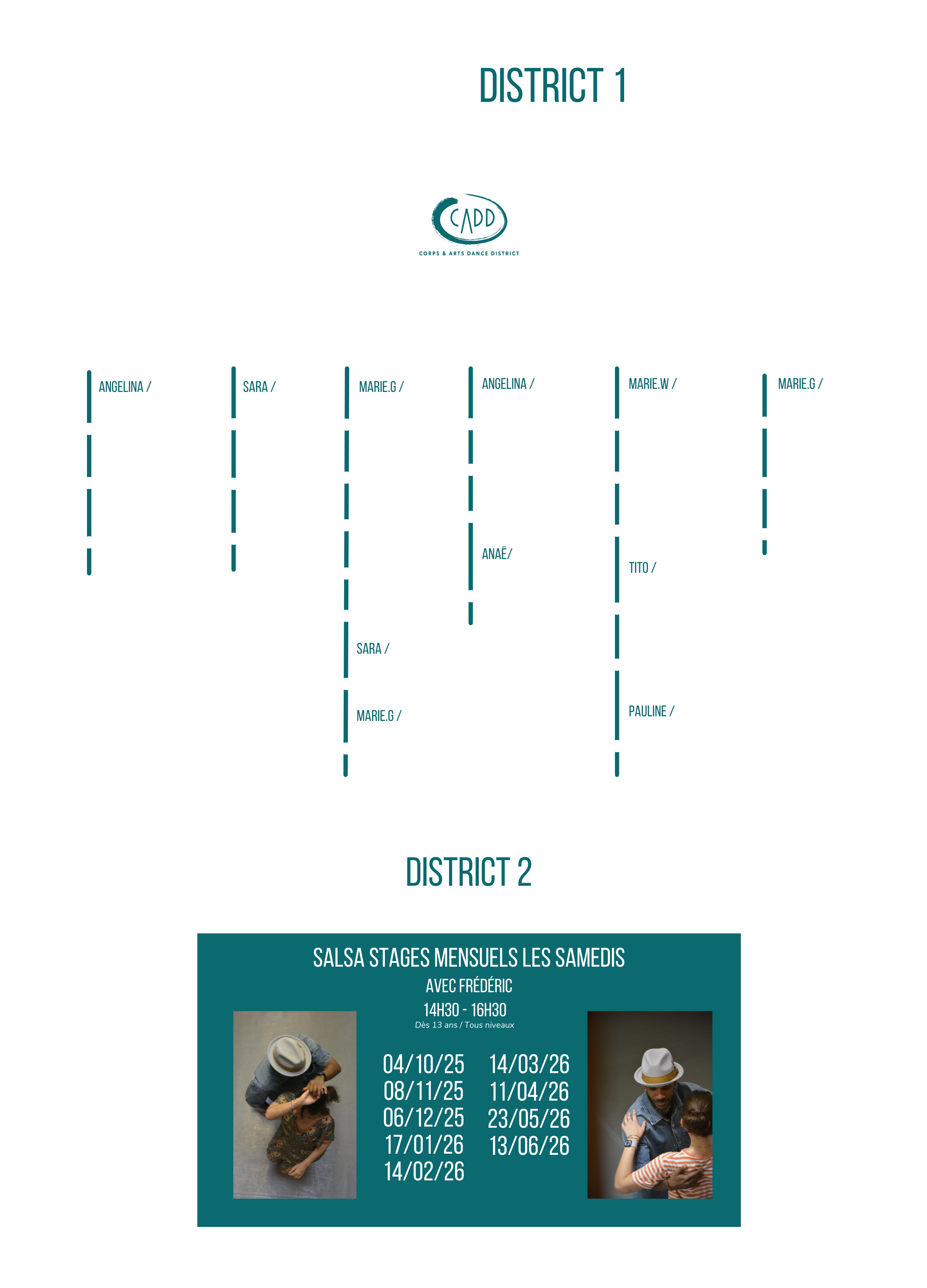 planning cours de danse à fenouillet